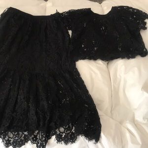 Free People Lace Skirt and Top Set